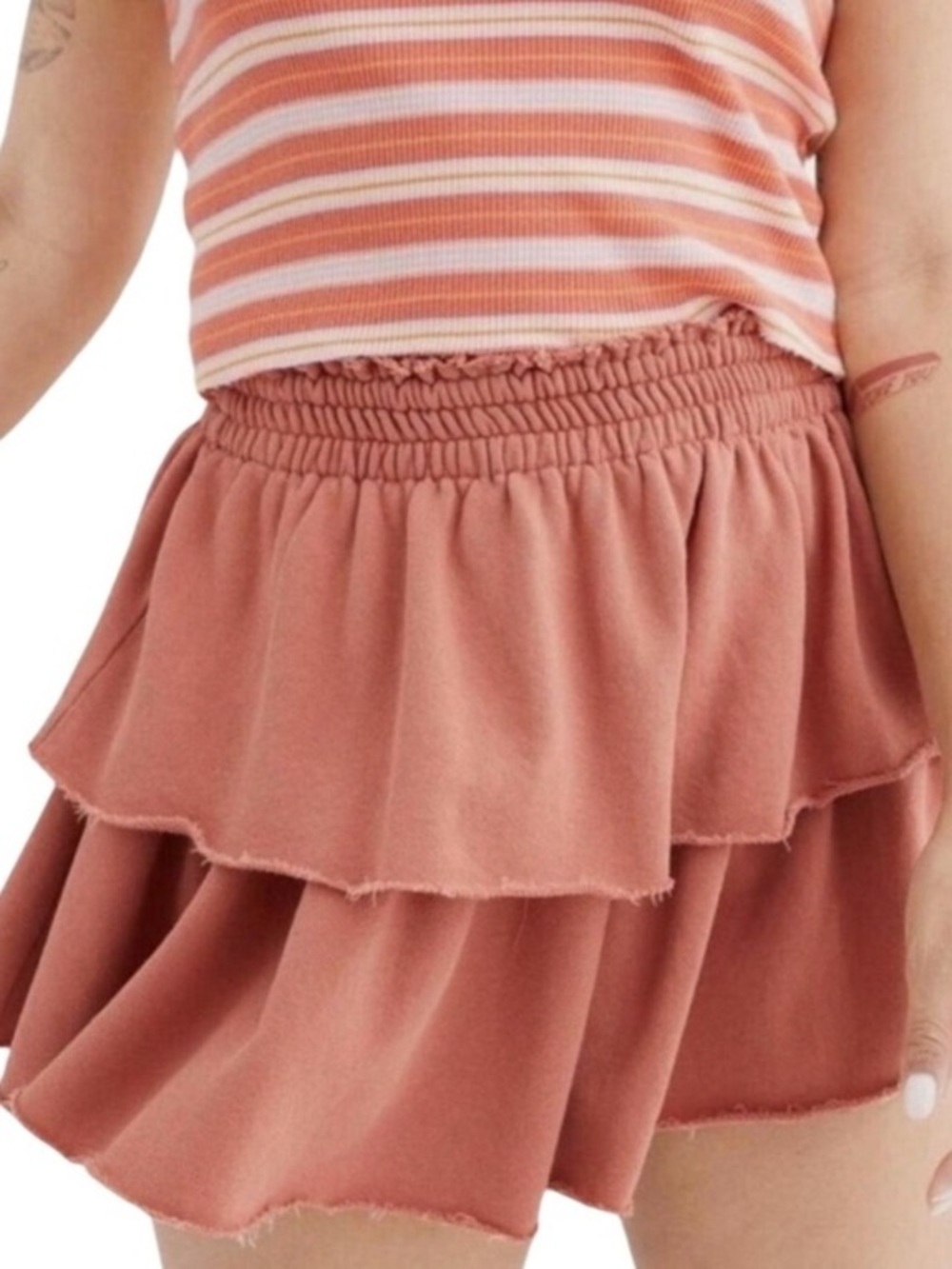 Aerie Ruffle Weekend Mini Skirt size XS